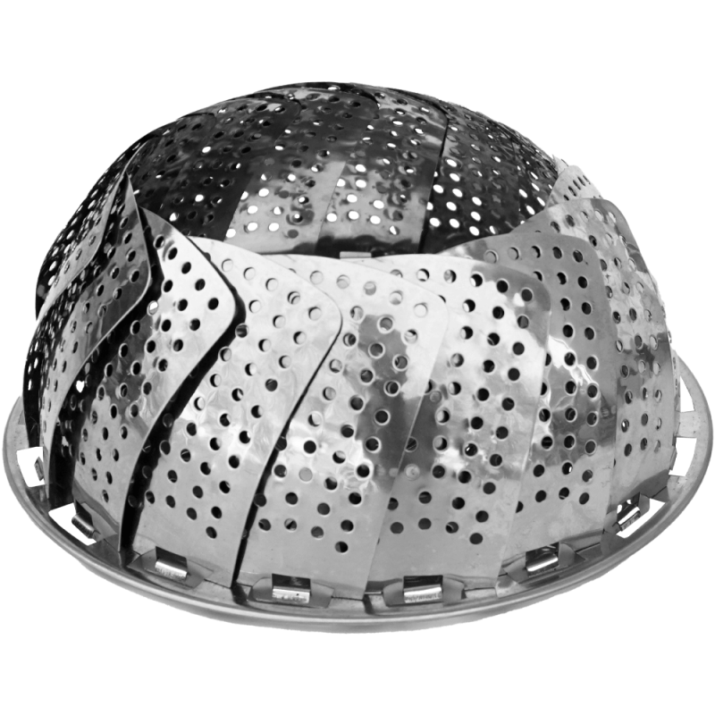 Sita de gatit cu abur pentru legume, otel inoxidabil, 27 CM, argintiu